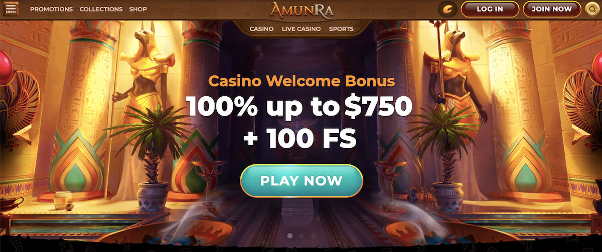 Amunra Casino Welcome Bonus