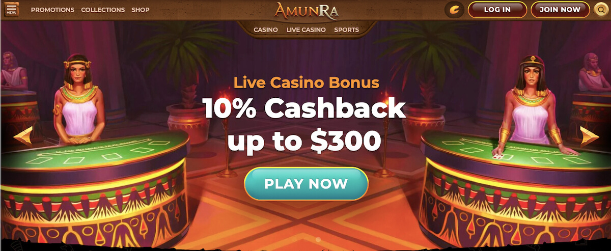 Amunra Live Casino