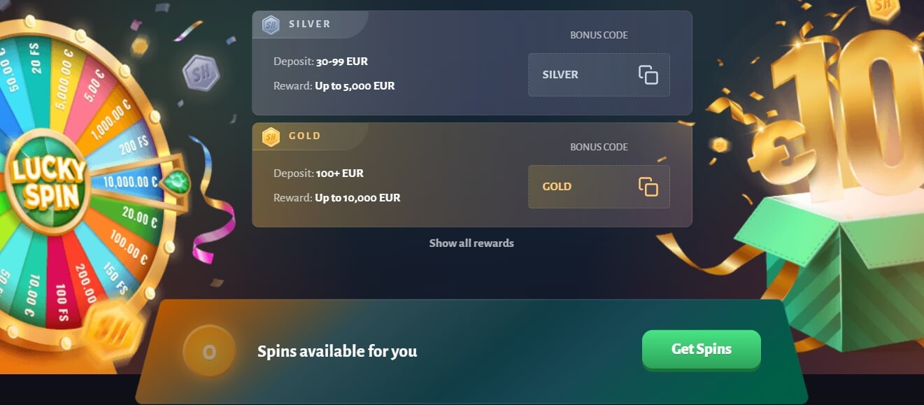 Lucky Spin At SlotHunter Online Casino