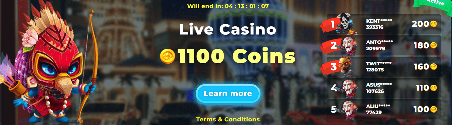 Live Casino Tournament at Wazamba