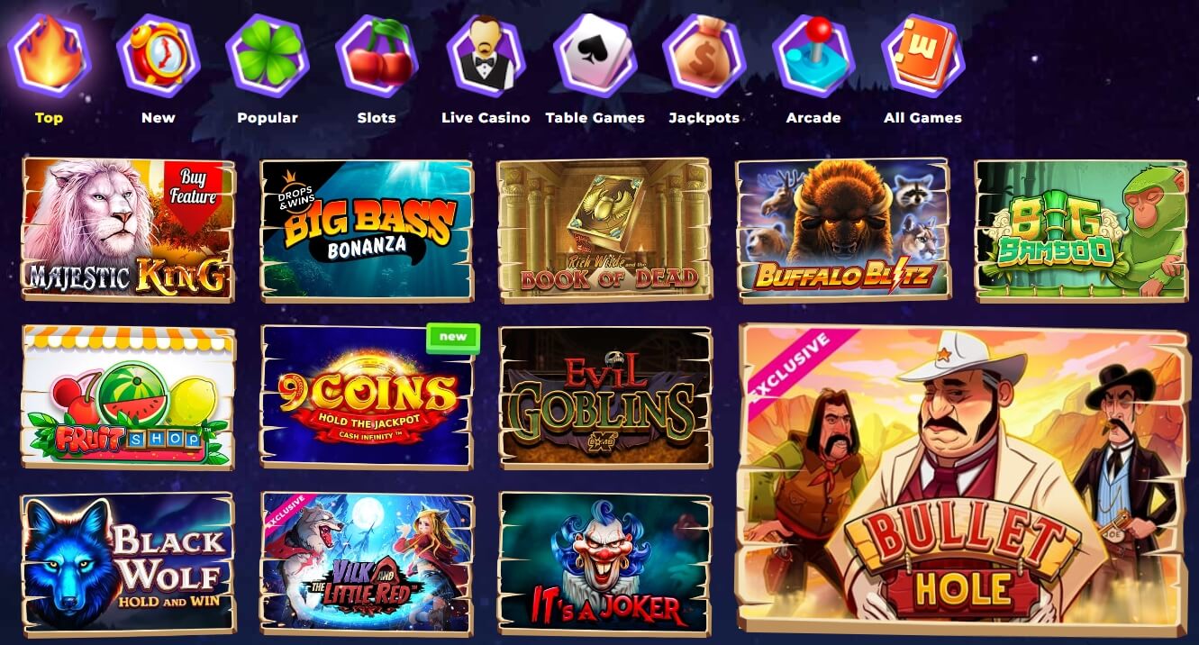 Wazamba Online Casino Games