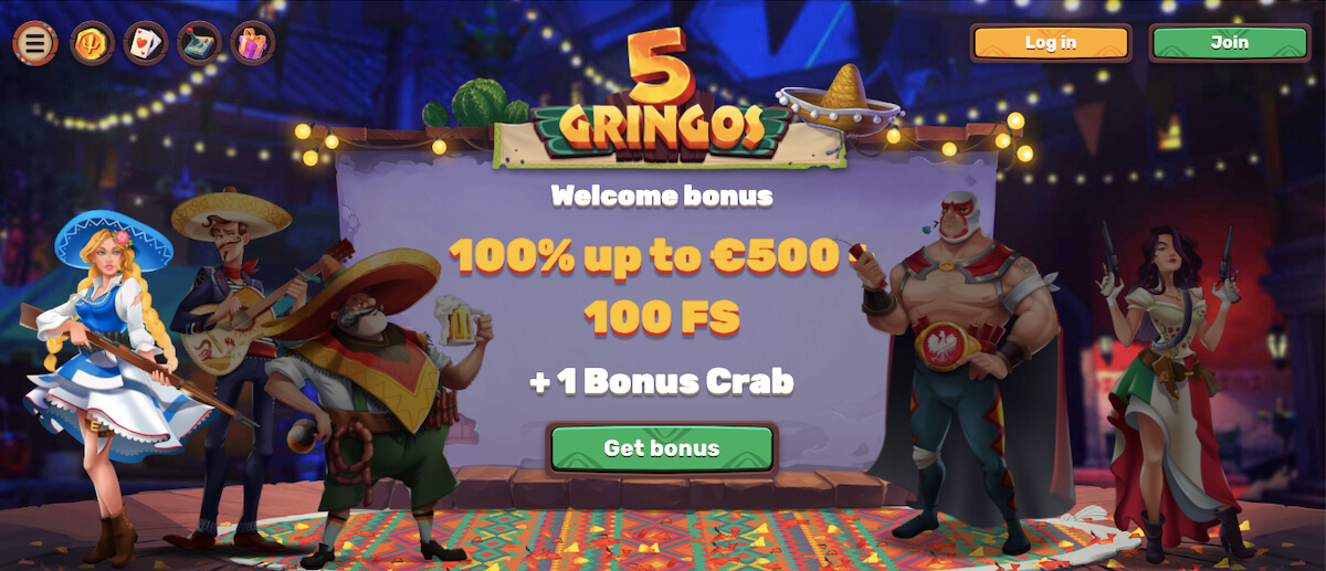 Welcome Bonus 5gringos
